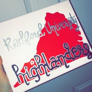 Handmade Radford University Canvas